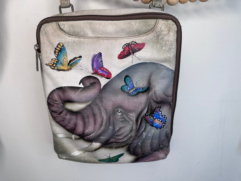 Anuschka 650 Gentle Giant RFID Large Crossbody Art Bag
